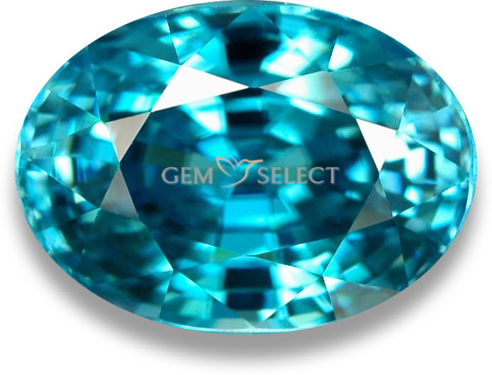 حجر الزركون الأزرق من GemSelect - صورة كبيرة