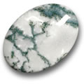 عقيق شجيري متعدد الألوان Multicolor Dendritic Agate Cabochon