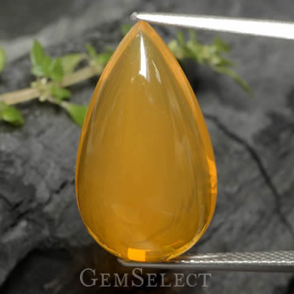 حجر الأوبال الناري المكسيكي الطبيعي من GemSelect