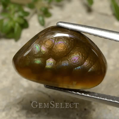 حجر عقيق ناري من GemSelect