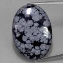رؤية المزيد من كبوشن سبج ندفة الثلج Snowflake Obsidian Cabochon