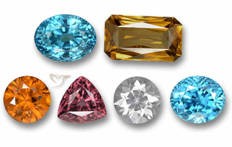 1-3 Carat Zircon - Natural, Certified Loose Gems