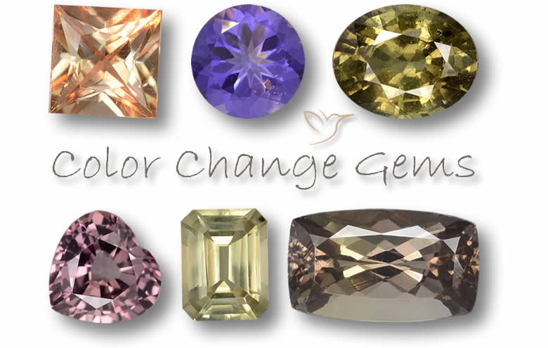 Color Change Gemstones - Natural, Certified Gems