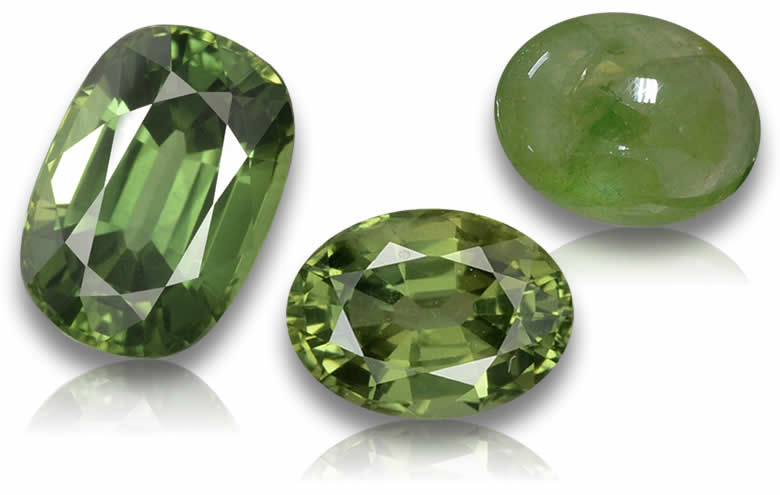 Green Sapphire Gemstones - Natural Loose Sapphires