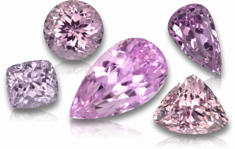 Shop Loose Kunzite: Natural Kunzite, Pink Kunzite, Violet Kunzite, Gem-Quality Kunzite Gems