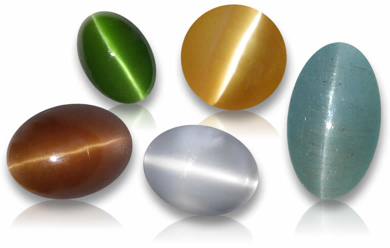 Oval Cat's Eye Gemstones - Natural, Certified