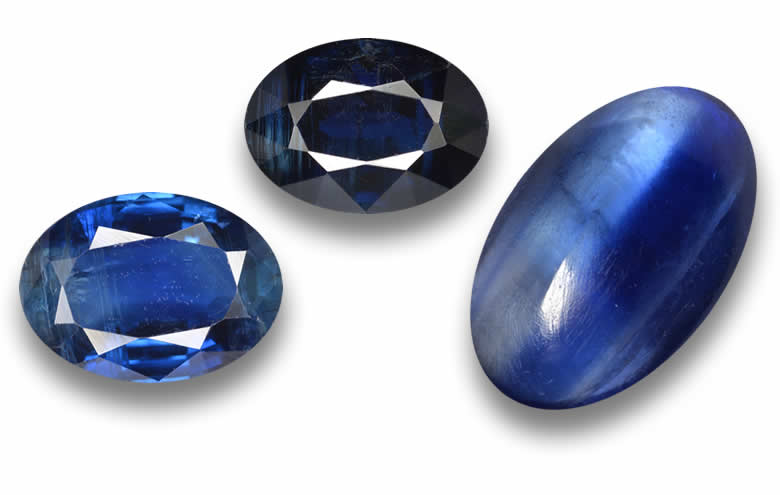 Oval Kyanite Gemstones - Natural, Certified