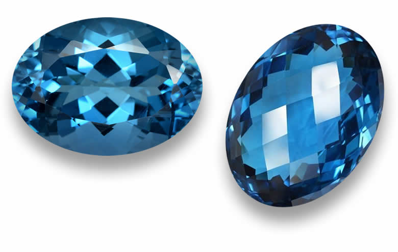 Oval London Blue Topaz Gems - Natural, Certified