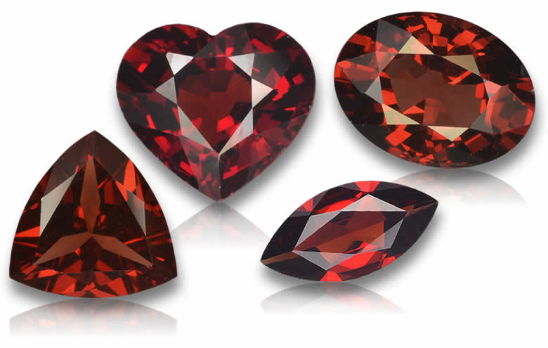 Pyrope Garnet Gemstones - Natural, Certified