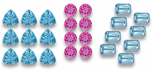 كميات كبيرة من أحجار التوباز الطبيعية للاستخدام في صناعة المجوهرات وتجارة الجملة