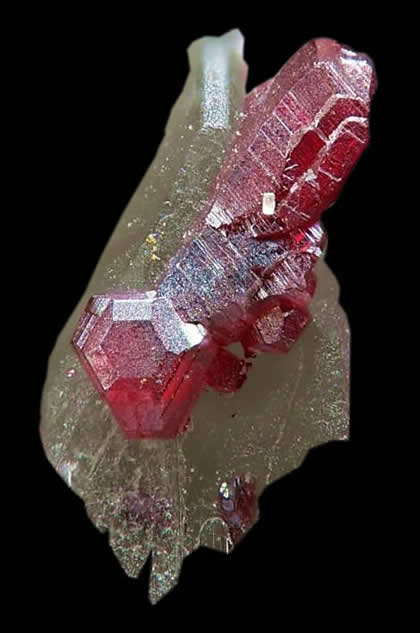 بلورات سينابار من أسبانيا Cinnabar Crystals from Spain