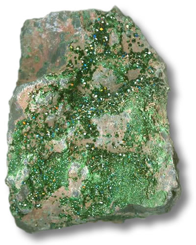 يوفاروفيت الخام Uvarovite Rough