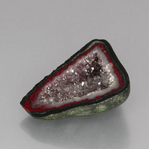 جيود عقيق متعدد الألوان طبيعي، شكل خيالي، 16.82 قيراط، غير شفاف