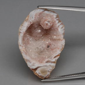 جيود عقيق متعدد الألوان طبيعي، شكل خيالي، 39.70 قيراط، غير شفاف