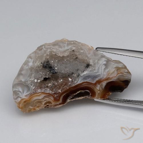 40.37ct طبيعي متعدد الألوان جيود عقيق, فانسى, غير شفاف