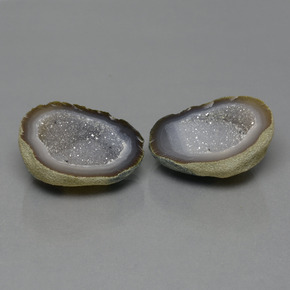 أحجار جيود عقيق متعدد الألوان طبيعية، شكل خيالي، غير شفاف، وزنها 65.63 قيراط