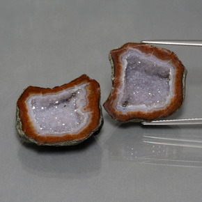 أحجار جيود العقيق متعدد الألوان طبيعية، شكل خيالي، غير شفاف، وزنها 43.42 قيراط