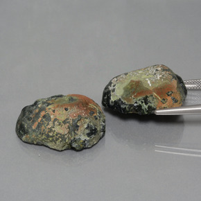 أحجار جيود عقيق متعدد الألوان طبيعية، شكل خيالي، غير شفاف، وزنها 54.13 قيراط