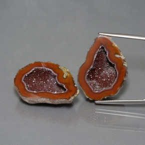 أحجار جيود عقيق متعدد الألوان طبيعية، شكل خيالي، غير شفاف، وزنها 61.81 قيراط