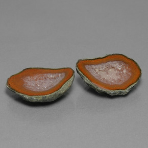 أحجار جيود عقيق متعدد الألوان طبيعية، شكل خيالي، غير شفاف، وزنها 21.43 قيراط