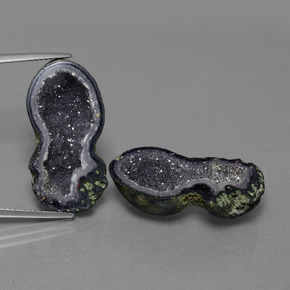 أحجار جيود عقيق متعدد الألوان طبيعية، شكل خيالي، غير شفاف، وزنها 23.62 قيراط