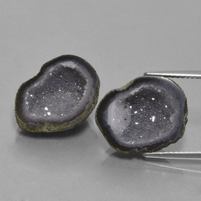 أحجار جيود عقيق متعدد الألوان طبيعية، شكل خيالي، غير شفاف، وزنها  قيراط