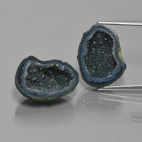 أحجار جيود عقيق متعدد الألوان طبيعية، شكل خيالي، غير شفاف، وزنها  قيراط