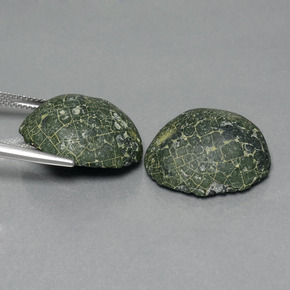 أحجار جيود عقيق أخضر متعدد الألوان طبيعية، شكل خيالي، غير شفاف، وزنها 32.52 قيراط