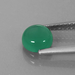 عقيق أخضر طبيعي، شفاف، 1.01 قيراط، شفاف / نصف شفاف