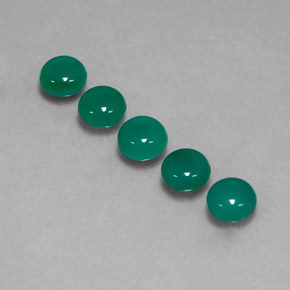 أحجار عقيق أخضر طبيعية، شفاف، شفاف / نصف شفاف، وزنها  قيراط