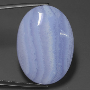 عقيق متعدد الألوان طبيعي، بيضوي، 42.01 قيراط، نصف شفاف