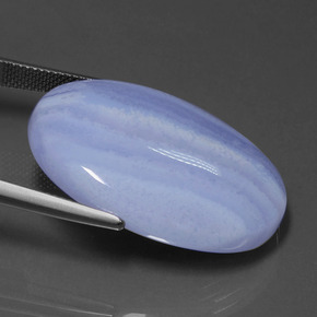 عقيق متعدد الألوان طبيعي، بيضوي، 42.01 قيراط، نصف شفاف