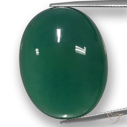 53.13ct طبيعي أخضر عقيق, بيضوي, نصف شفاف