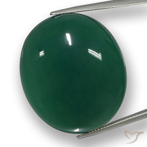 66.48ct طبيعي أخضر متوسط عقيق, بيضوي, نصف شفاف
