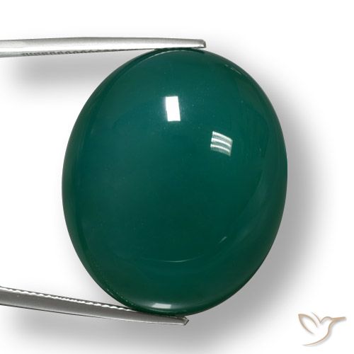 59.33ct طبيعي أخضر رائع عقيق, بيضوي, نصف شفاف