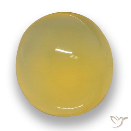6.30ct طبيعي ذهبى مصفر عقيق, بيضوي, نصف شفاف