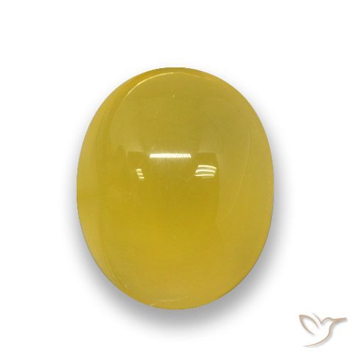 3.84ct طبيعي أصفر عسلى عقيق, بيضوي, نصف شفاف