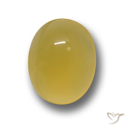 3.84ct طبيعي أصفر عسلى عقيق, بيضوي, نصف شفاف, Photo A