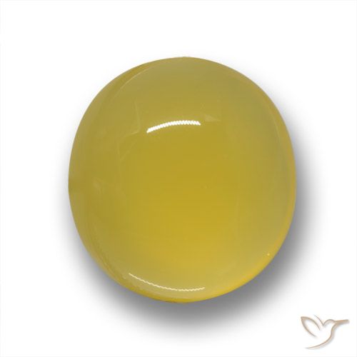 6.56ct طبيعي أصفر متوسط عقيق, بيضوي, نصف شفاف