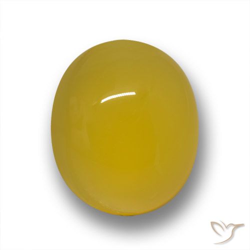 4.50ct طبيعي أصفر عسلى عقيق, بيضوي, نصف شفاف