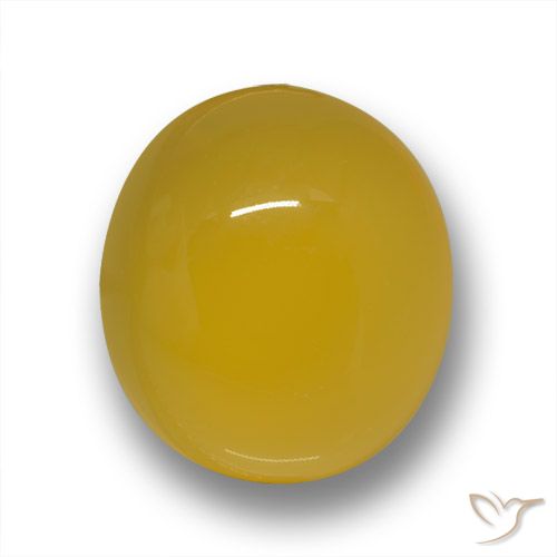 3.62ct طبيعي أصفر غامق عقيق, بيضوي, نصف شفاف