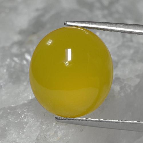 6.76ct طبيعي ذهبى مصفر عقيق, بيضوي, نصف شفاف, Photo A
