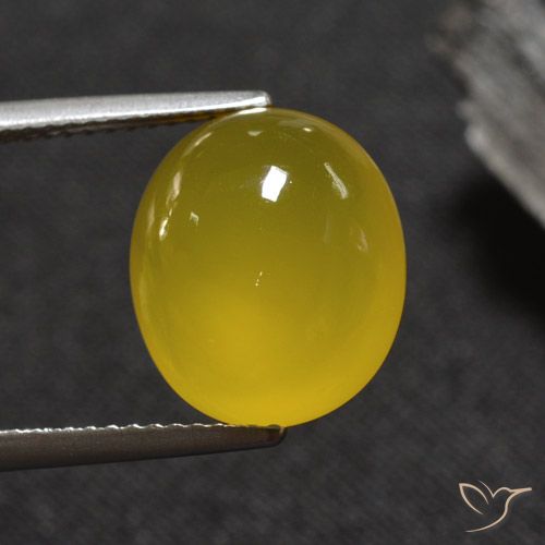 5.84ct طبيعي أصفر متوسط عقيق, بيضوي, نصف شفاف