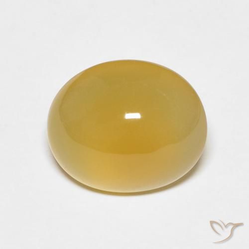 3.79ct طبيعي أصفر غامق عقيق, بيضوي, نصف شفاف, Photo A