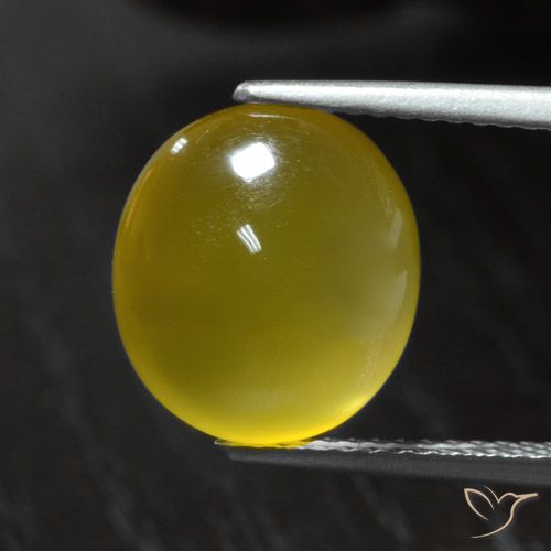 5.31ct طبيعي أصفر متوسط عقيق, بيضوي, نصف شفاف