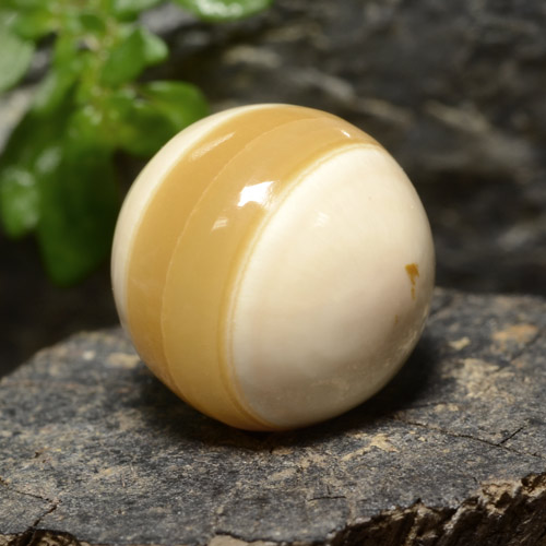 عقيق متعدد الألوان طبيعي، جسم كروى / الكرة، 15.26 قيراط، غير شفاف