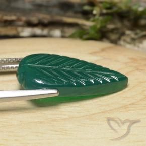 عقيق أخضر الغابات طبيعي، فانسى، 5.73 قيراط، نصف شفاف