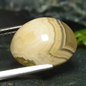 عقيق متعدد الألوان طبيعي، قصة بيضاوى، 9.28 قيراط، غير شفاف