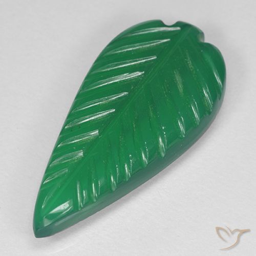 3.88ct طبيعي أخضر متوسط عقيق, قص وردة, نصف شفاف