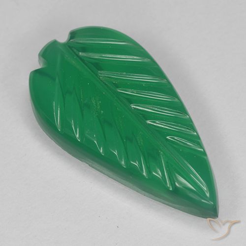 2.74ct طبيعي أخضر دافئ عقيق, قص وردة, نصف شفاف
